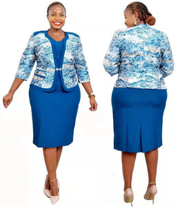 Two-Piece Dress & Blazer Set (Options Available)