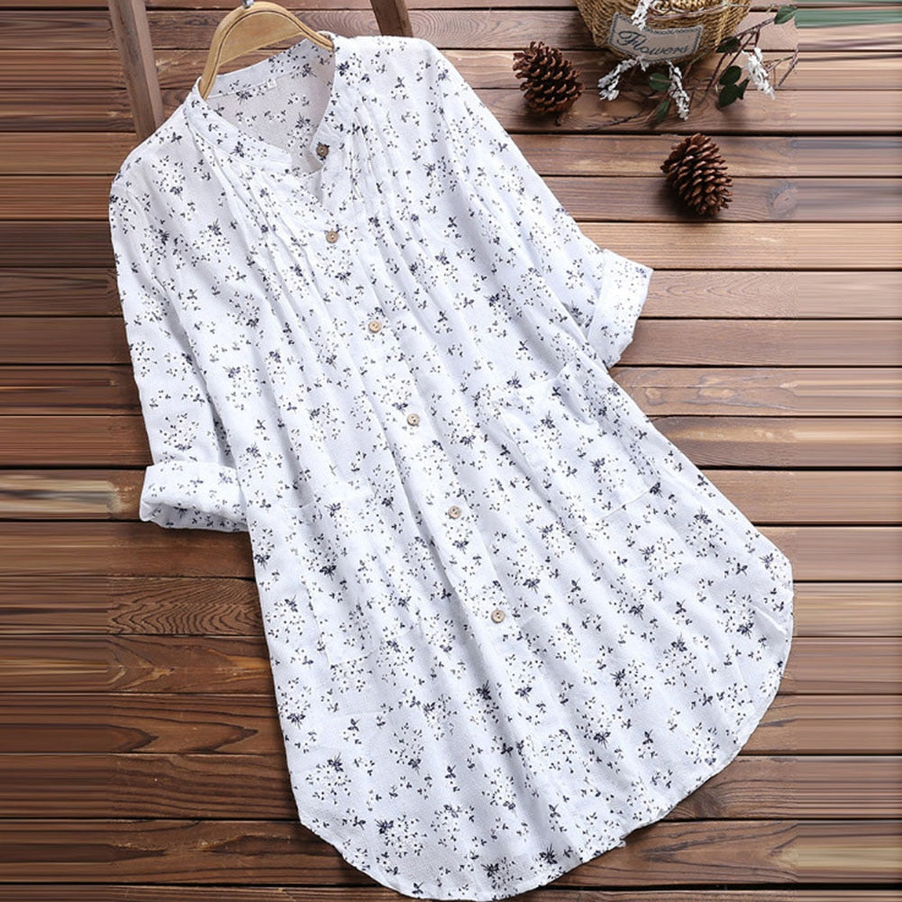 Buttoned Floral Dress (Options Available)