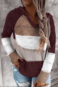 Patchwork Hooded Sweater (Options Available)