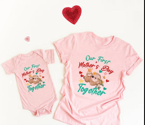 Our First Mother's Day T-shirt & Romper (Sold Separately)