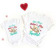 Load image into Gallery viewer, Our First Mother&#39;s Day T-shirt &amp; Romper (Sold Separately)