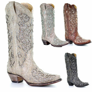 Hidden Sparkle Cowboy Boots (Options Available)