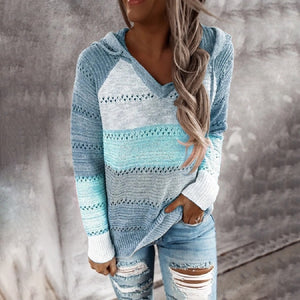 Patchwork Hooded Sweater (Options Available)