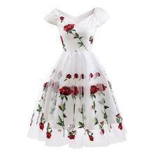 Load image into Gallery viewer, A Bouquet of Red Roses Dress