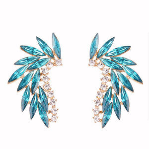Crystal Wing Earrings (Various Options Available)