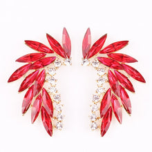 Load image into Gallery viewer, Crystal Wing Earrings (Various Options Available)