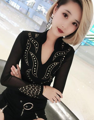 Rhinestone Blouse (Options Available)