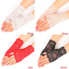 Load image into Gallery viewer, Lacy Fingerless Gloves (Options Available)