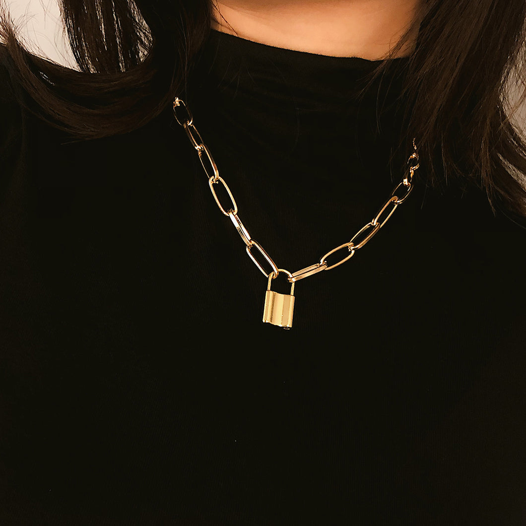 Under Lock & Link Chain Pendant (Options Available)