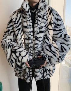 Faux Fur Animal Print Jacket (Options Available)