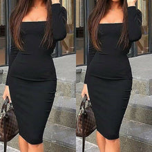 Load image into Gallery viewer, Solid Color Bodycon Dress (Options Available)