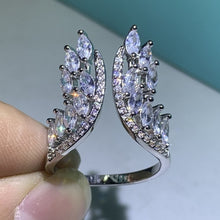Load image into Gallery viewer, Cubic Zirconia Angel Wings Ring (Options Available)