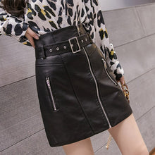 Load image into Gallery viewer, Faux Leather Mini Skirt