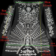 Load image into Gallery viewer, Bejeweled Mesh Applique (Options Available)
