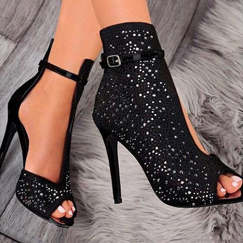 Sparkly Sequin High Heels