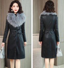 Load image into Gallery viewer, Faux Fur Leather Coat (Options Available)