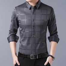 Load image into Gallery viewer, Long Sleeve Geometric Pattern Dress Shirt (Options Available)