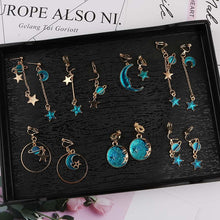 Load image into Gallery viewer, Celestial Earrings (Clip-On and Pierced available)